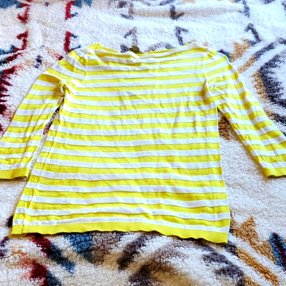 Yellow half sleeve top